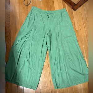 Simply Vera Vera Wang Green Elastic Waistband Pants